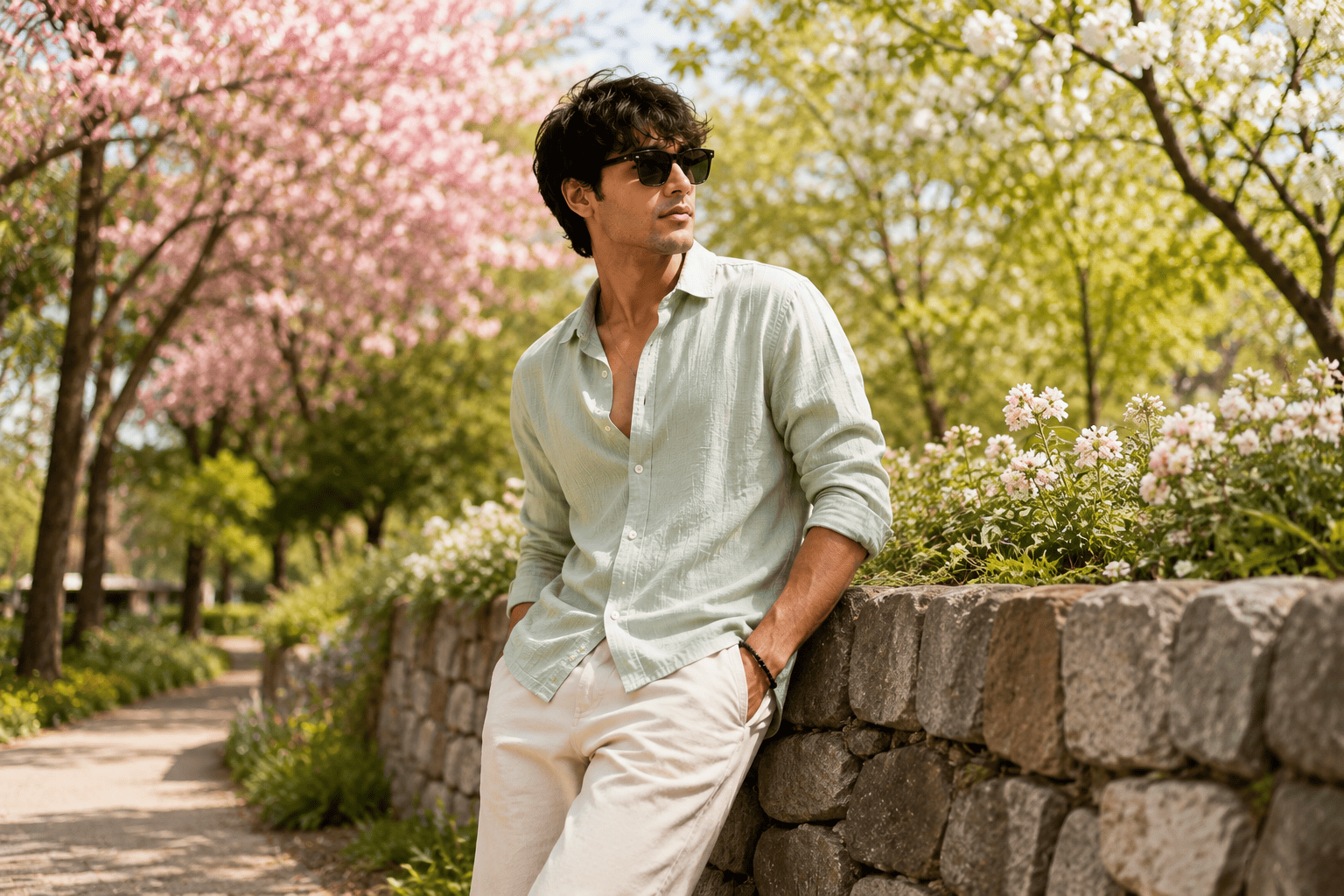 Spring collection — light layers in soft, fresh tones